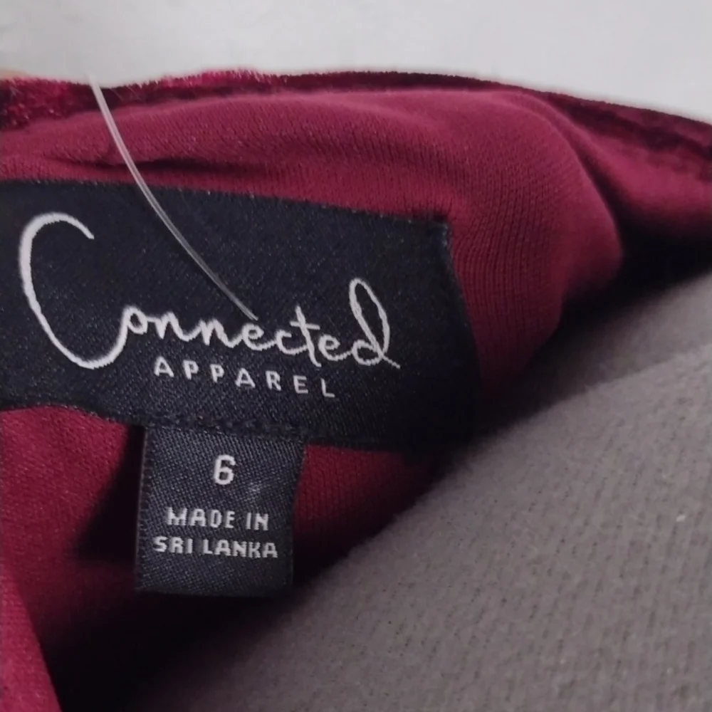 NEW Luxurious Velvet Long Sleeve Dress in Deep Red,Wedding Guest, Party Guest - Picture 3 of 12